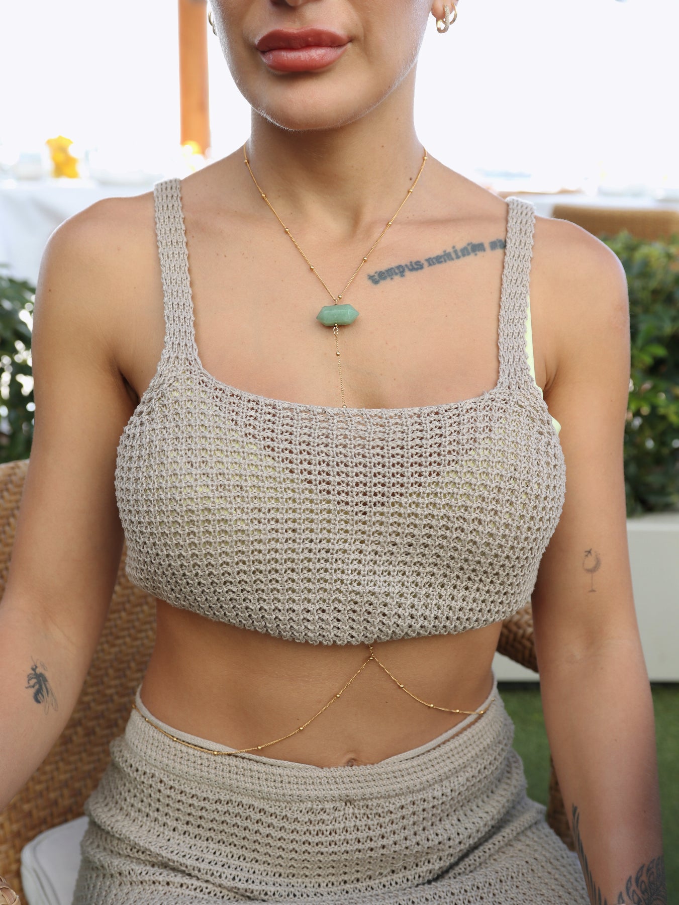 Green Fairy Aventurine body chain