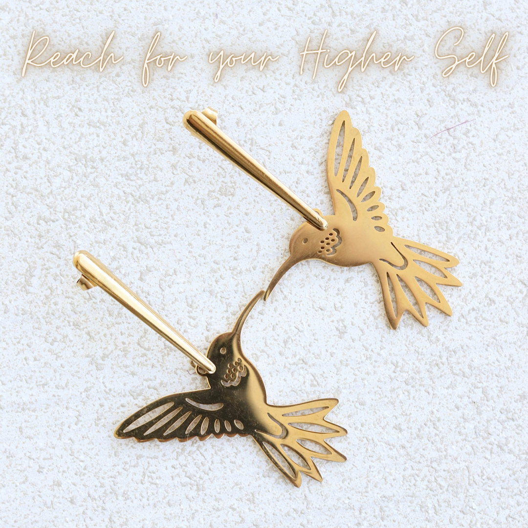 Hummingbird Gold Earrings