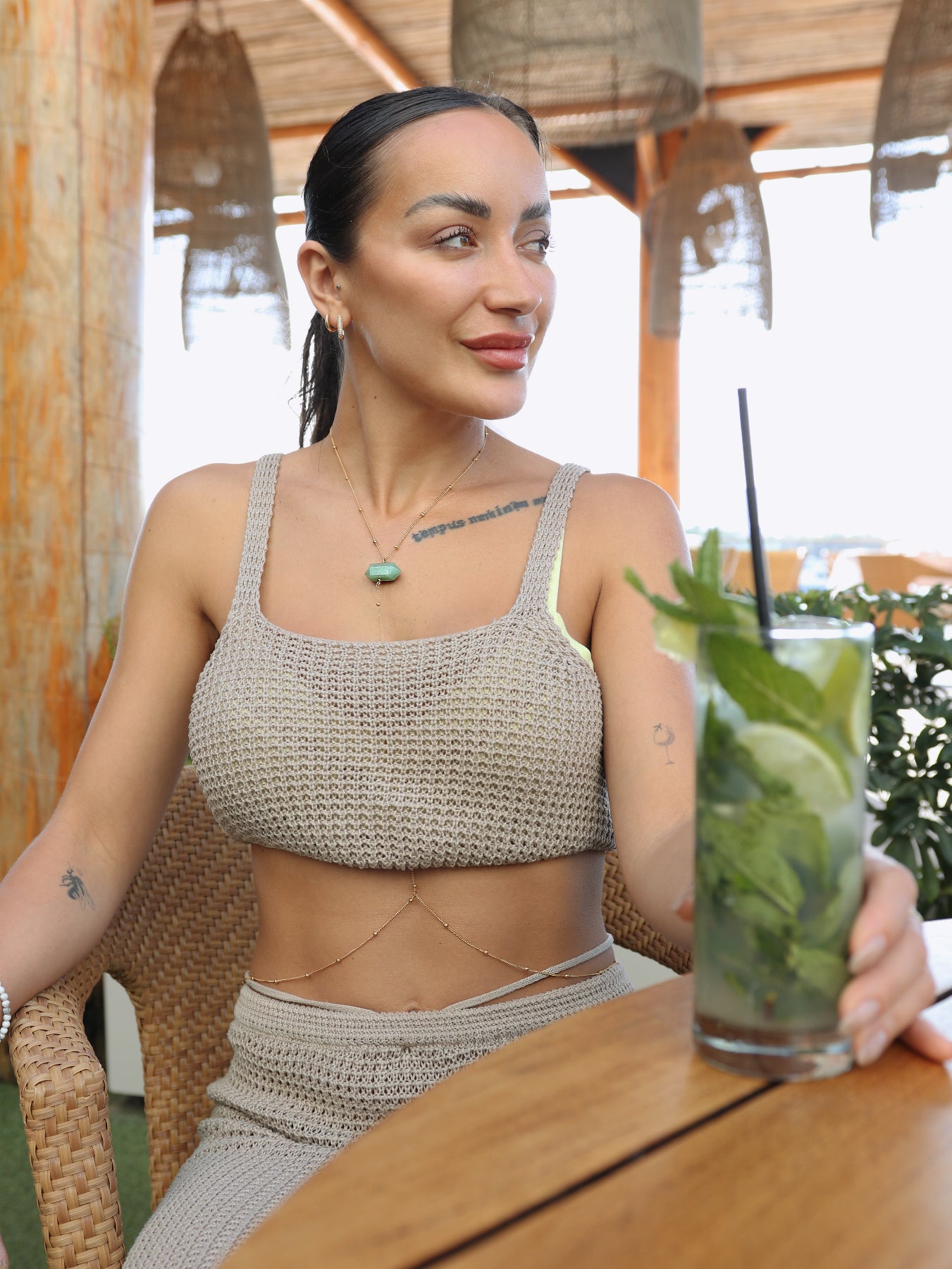 Green Fairy Aventurine body chain