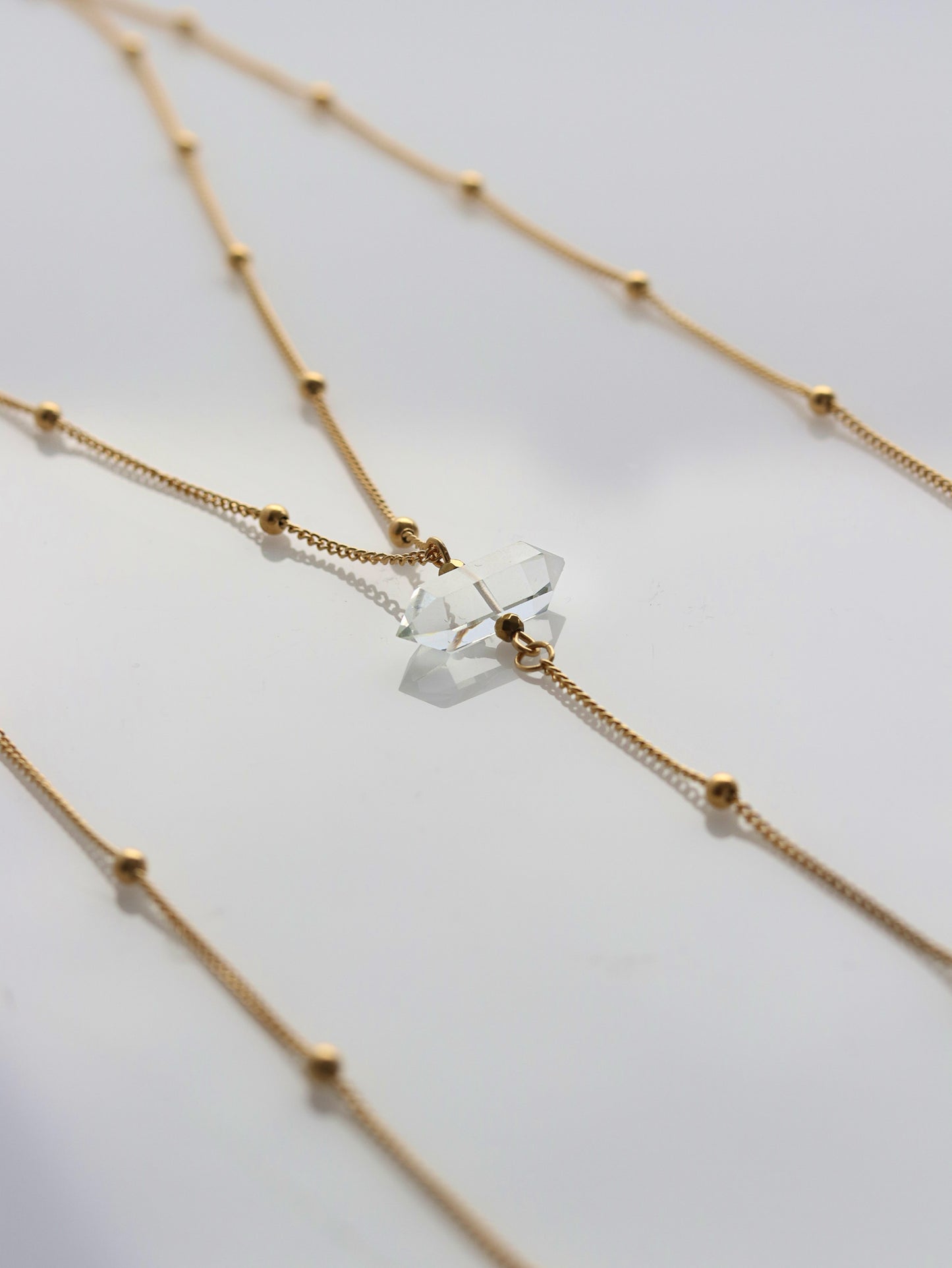 Alchemist body chain with Crystal Quartz