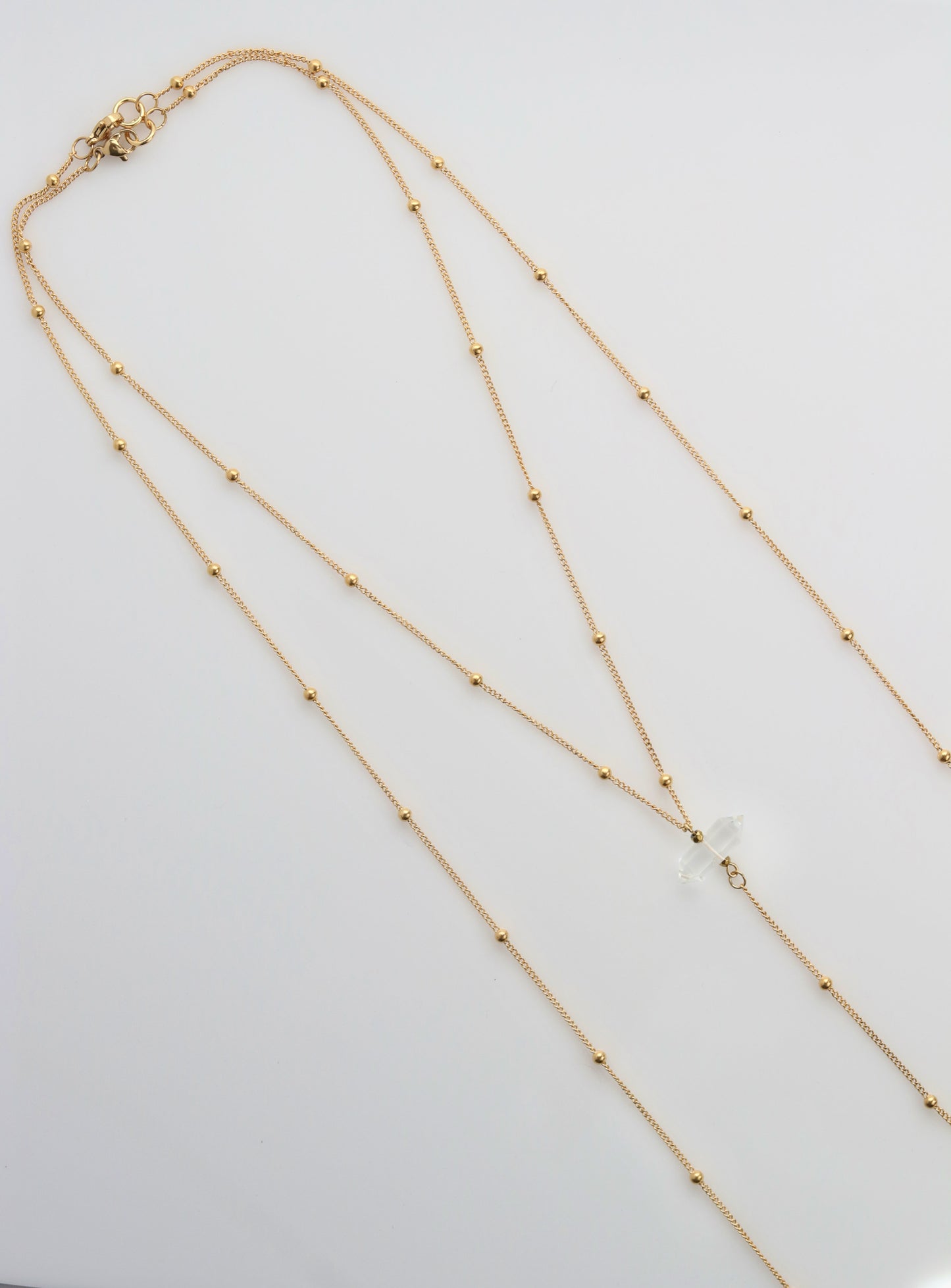 Alchemist body chain with Crystal Quartz