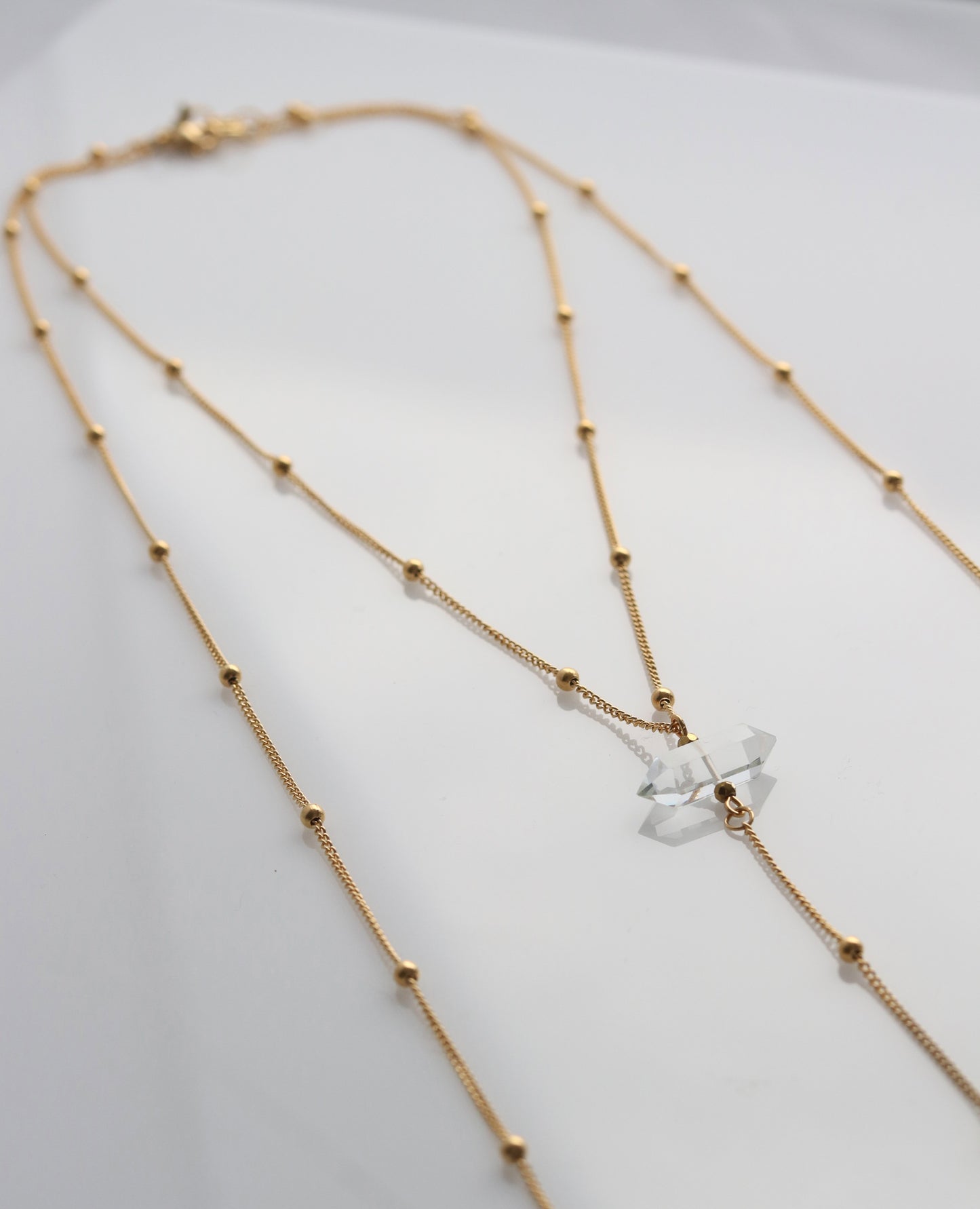 Alchemist body chain with Crystal Quartz