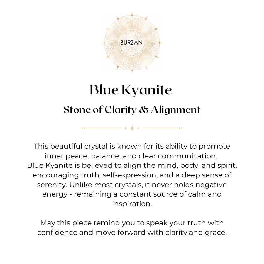 Blue Kyanite Face Chain | 24k Gold Plated Body Jewelry | Hypoallergenic Dainty Chain | Festival Fashion | Spiritual Face Jewelry