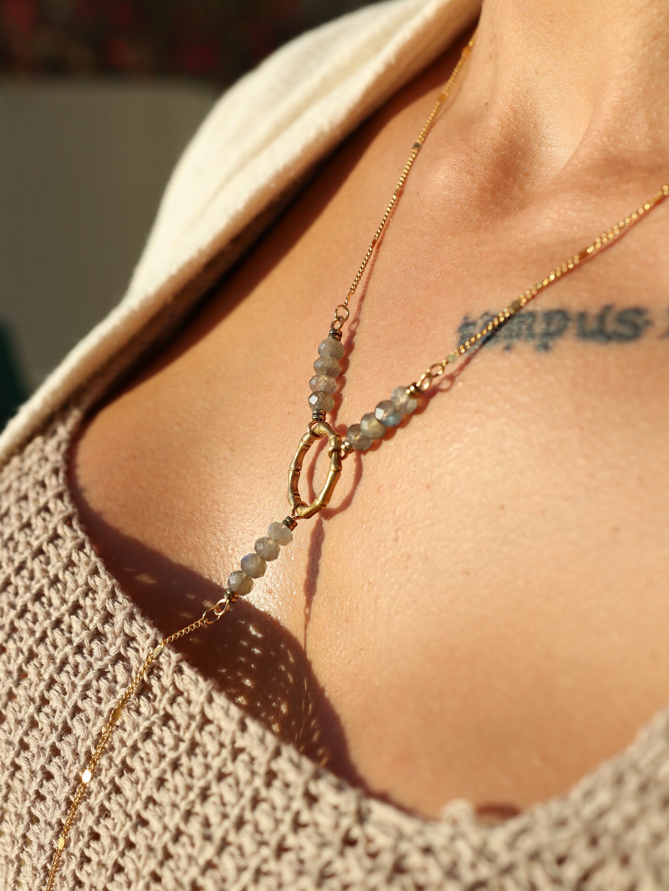Celeste Labradorite Body Chain