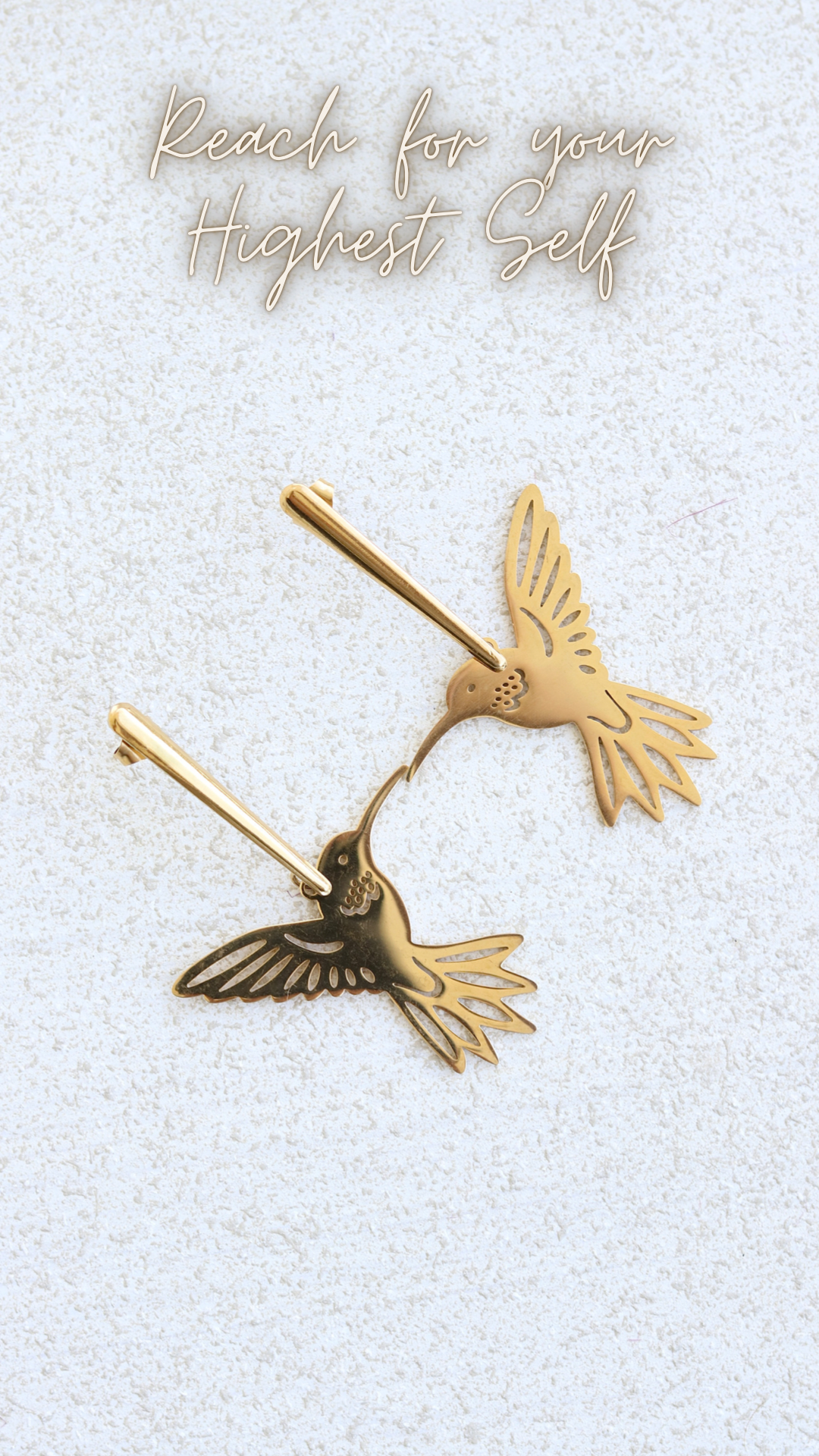 Hummingbird Gold Earrings