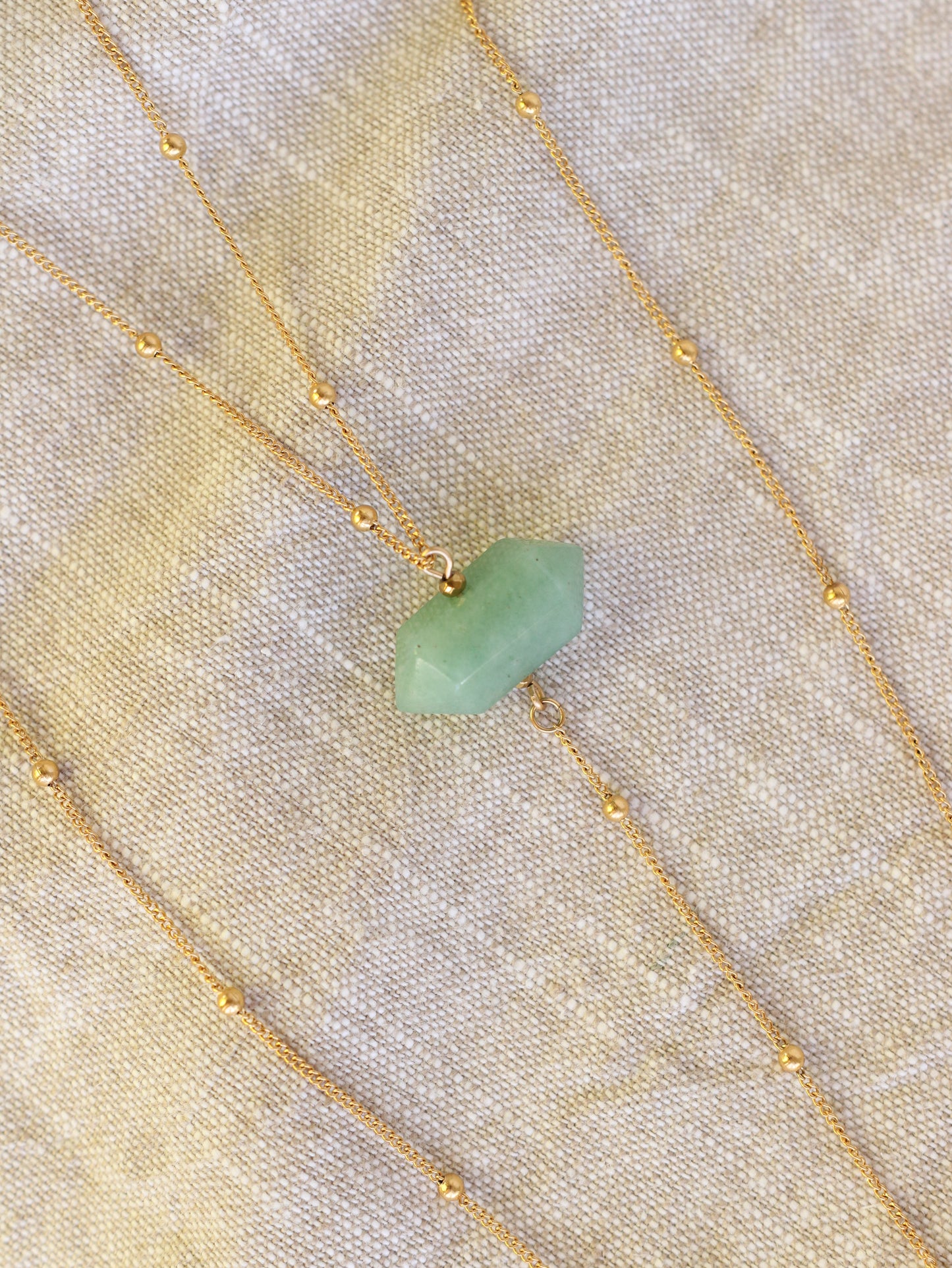 Green Fairy Aventurine body chain
