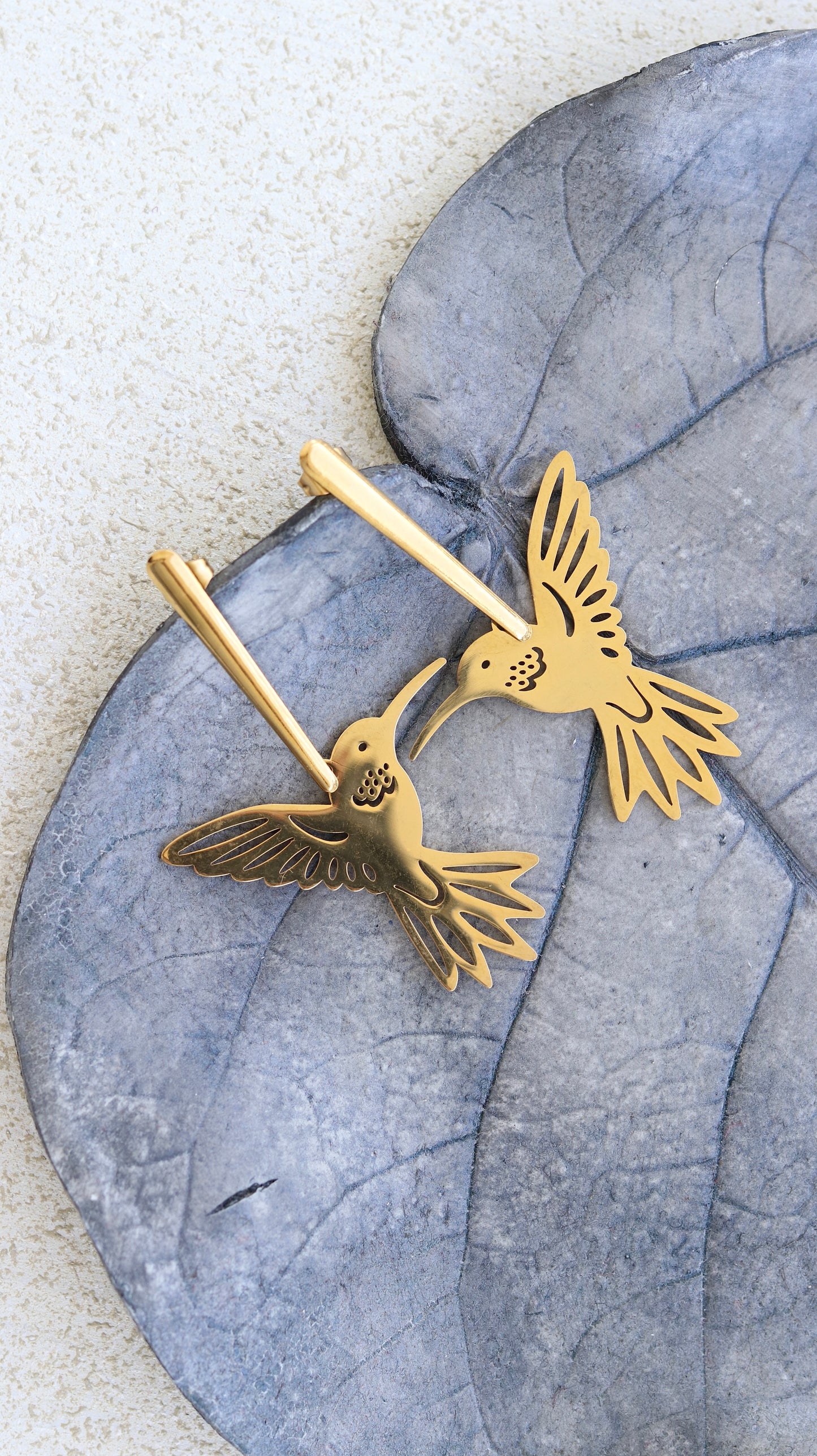 Hummingbird Gold Earrings