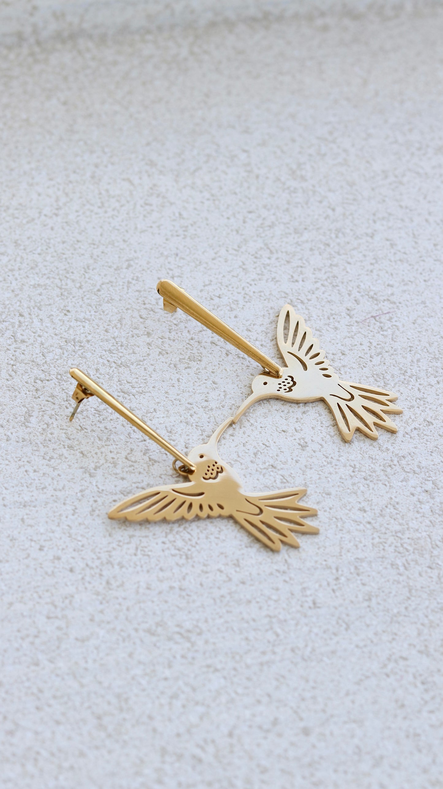 Hummingbird Gold Earrings