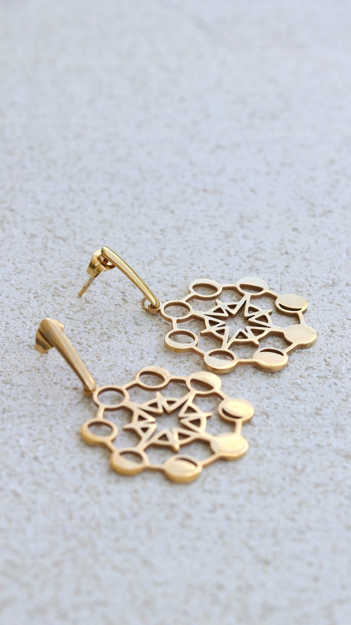 Moon Phases Drop Earrings
