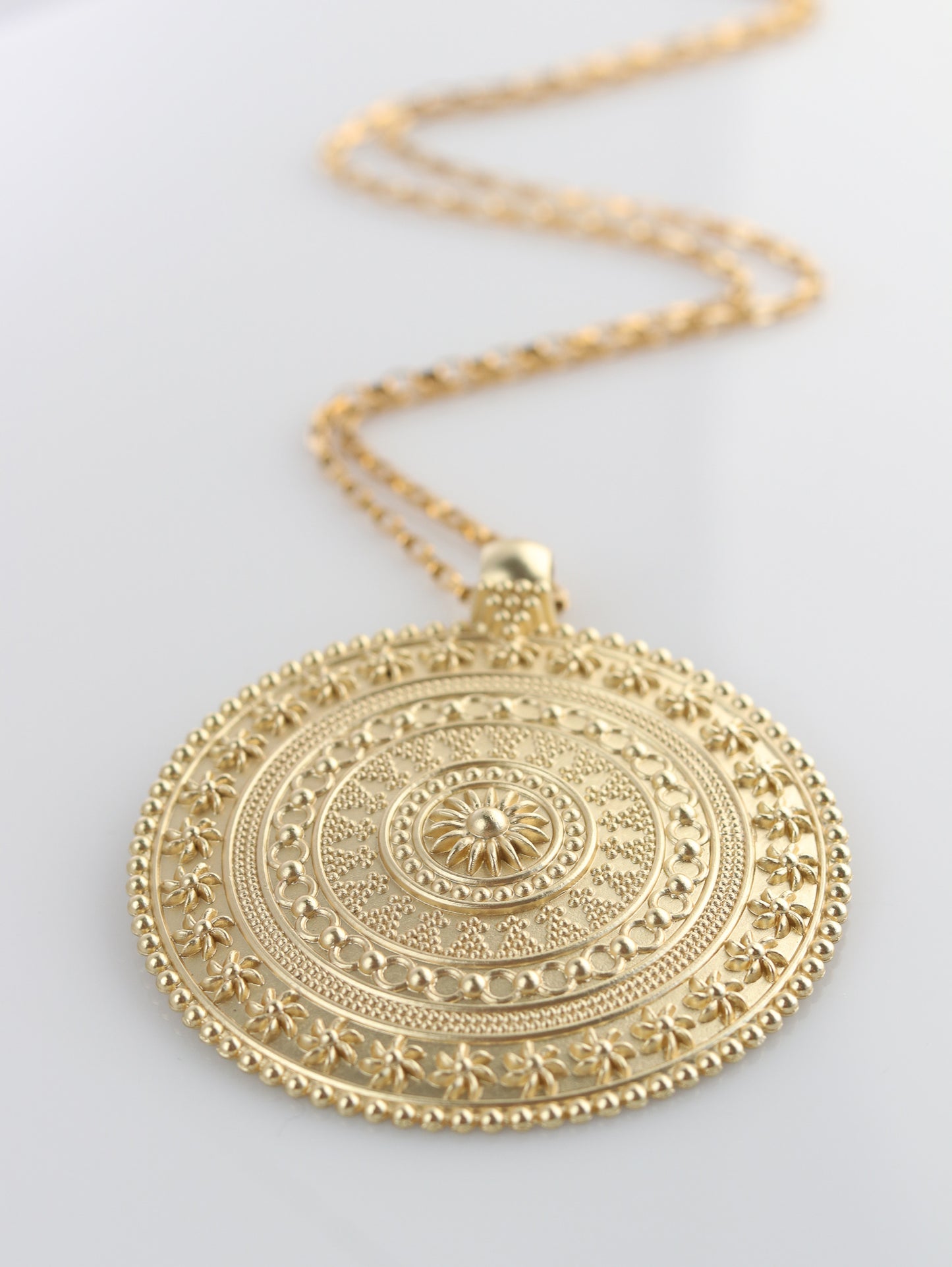 Jenelle Golden Sun necklace