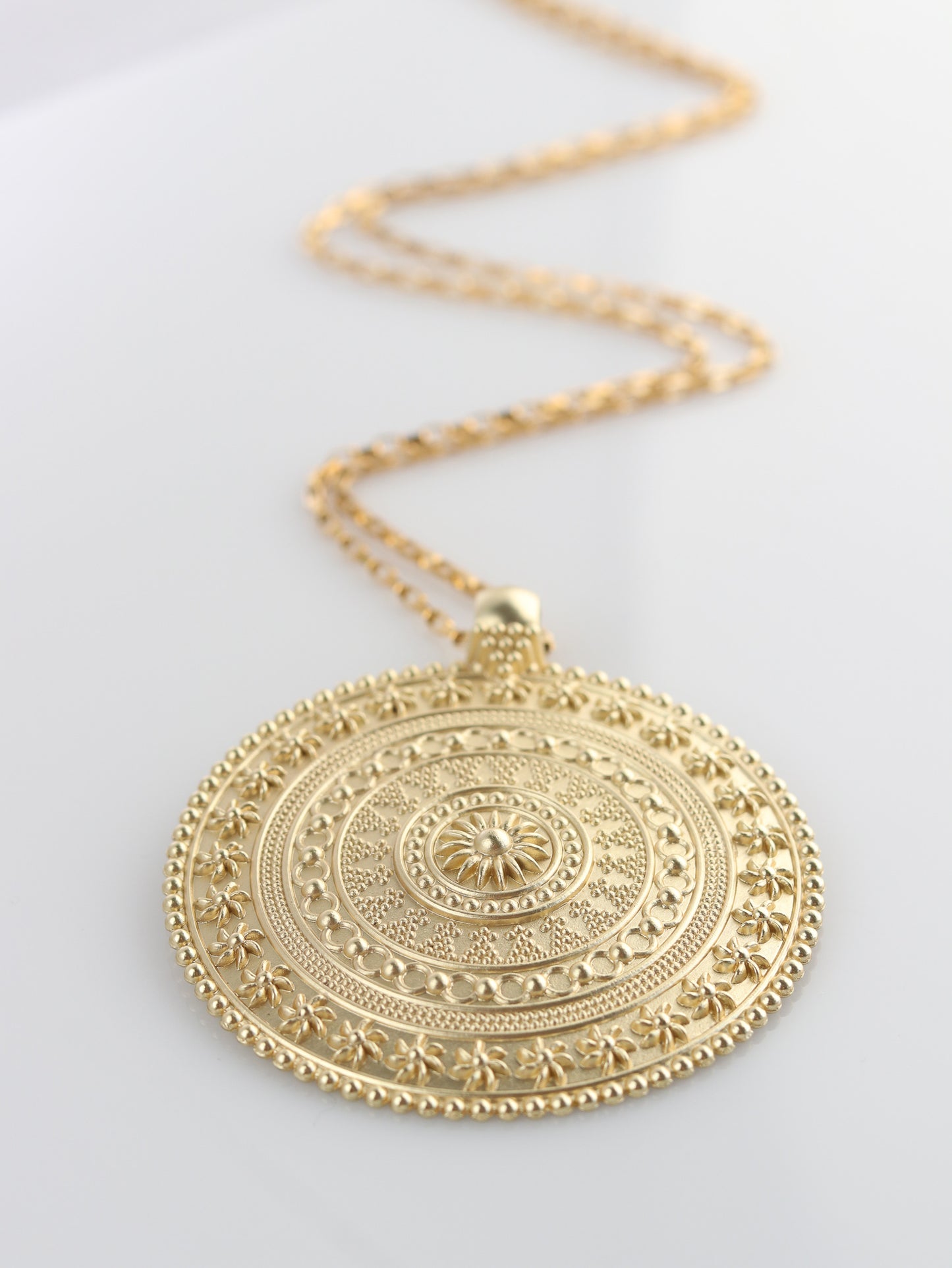 Jenelle Golden Sun necklace