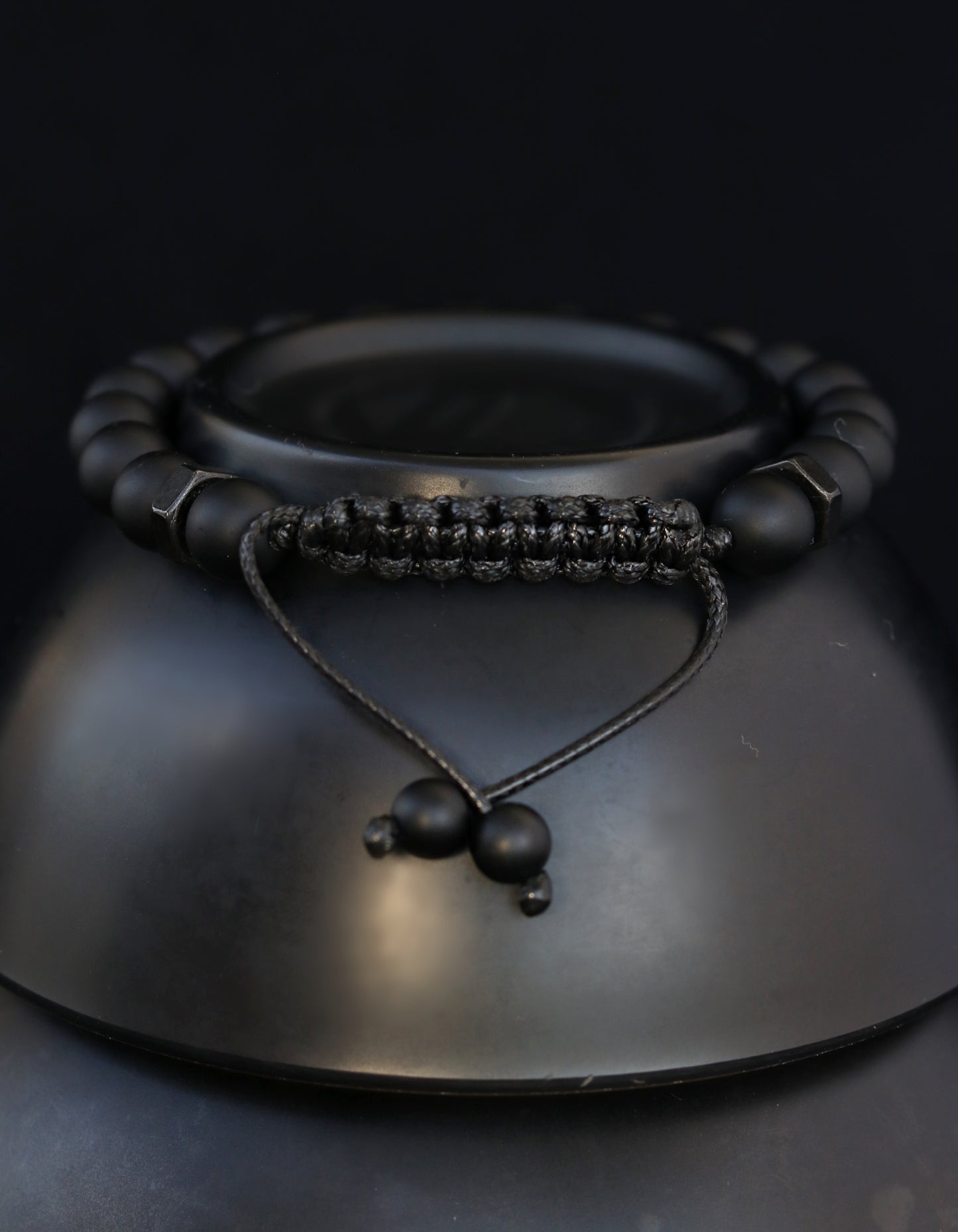 Matte Black Onyx Men's Bracelet