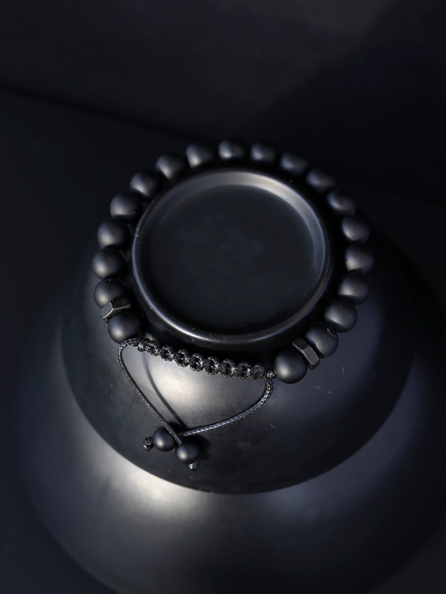Matte Black Onyx Men's Bracelet