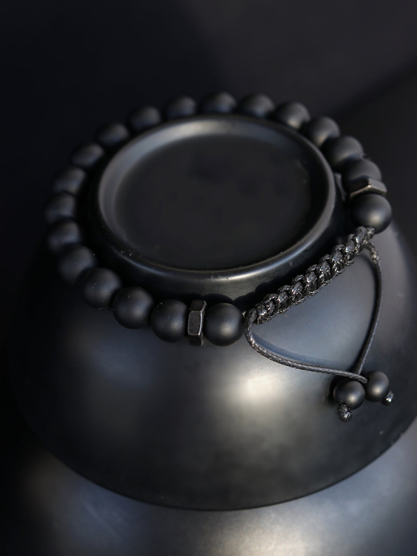 Matte Black Onyx Men's Bracelet
