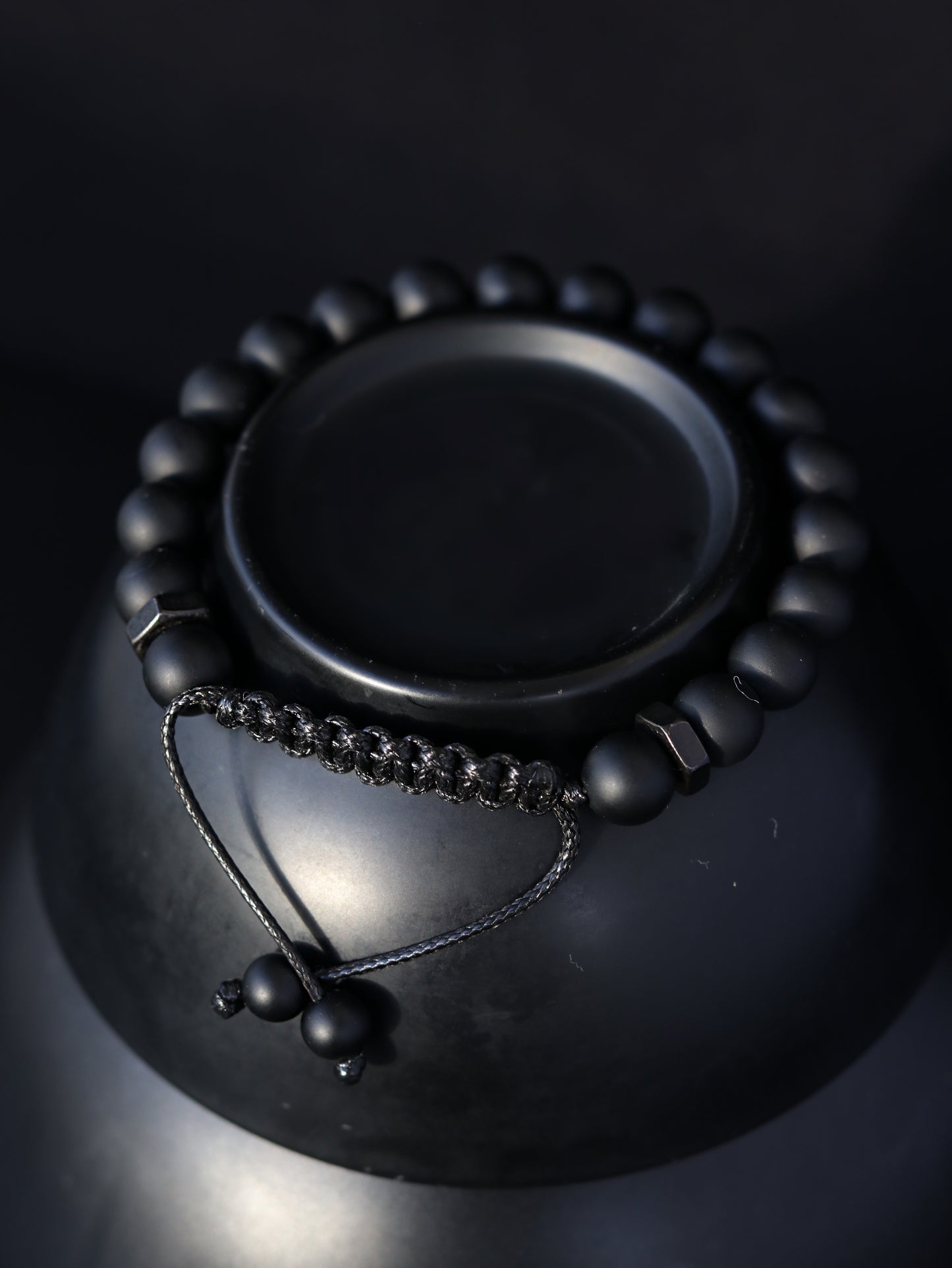 Matte Black Onyx Men's Bracelet