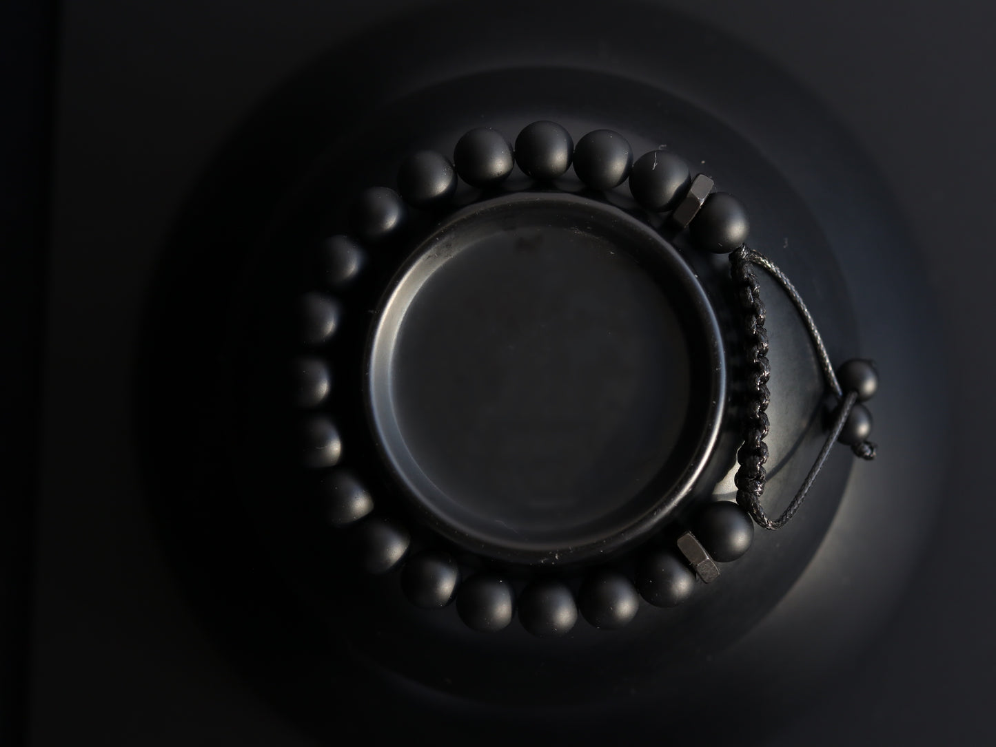 Matte Black Onyx Men's Bracelet