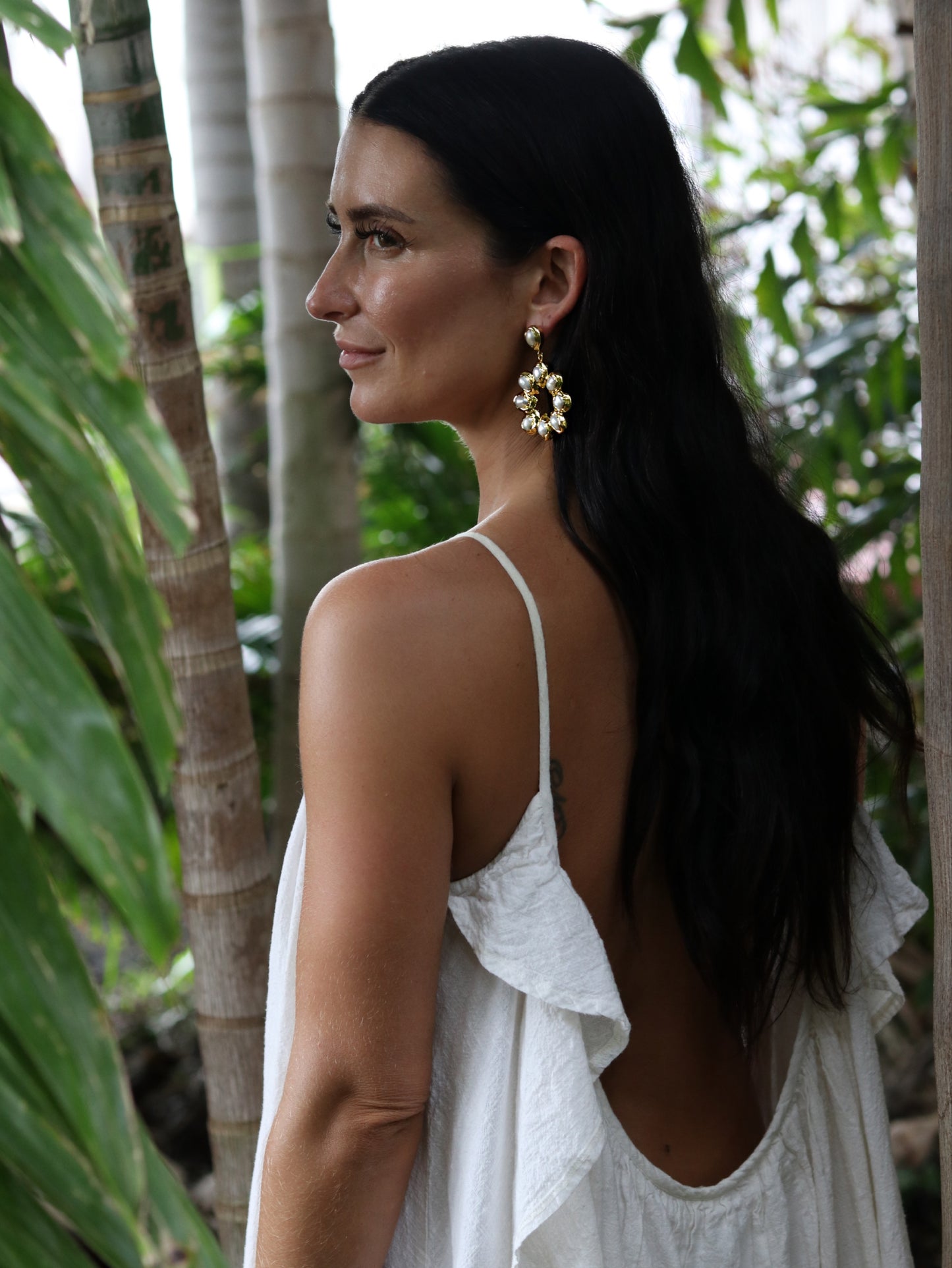 Pearl Bloom Statement Earrings