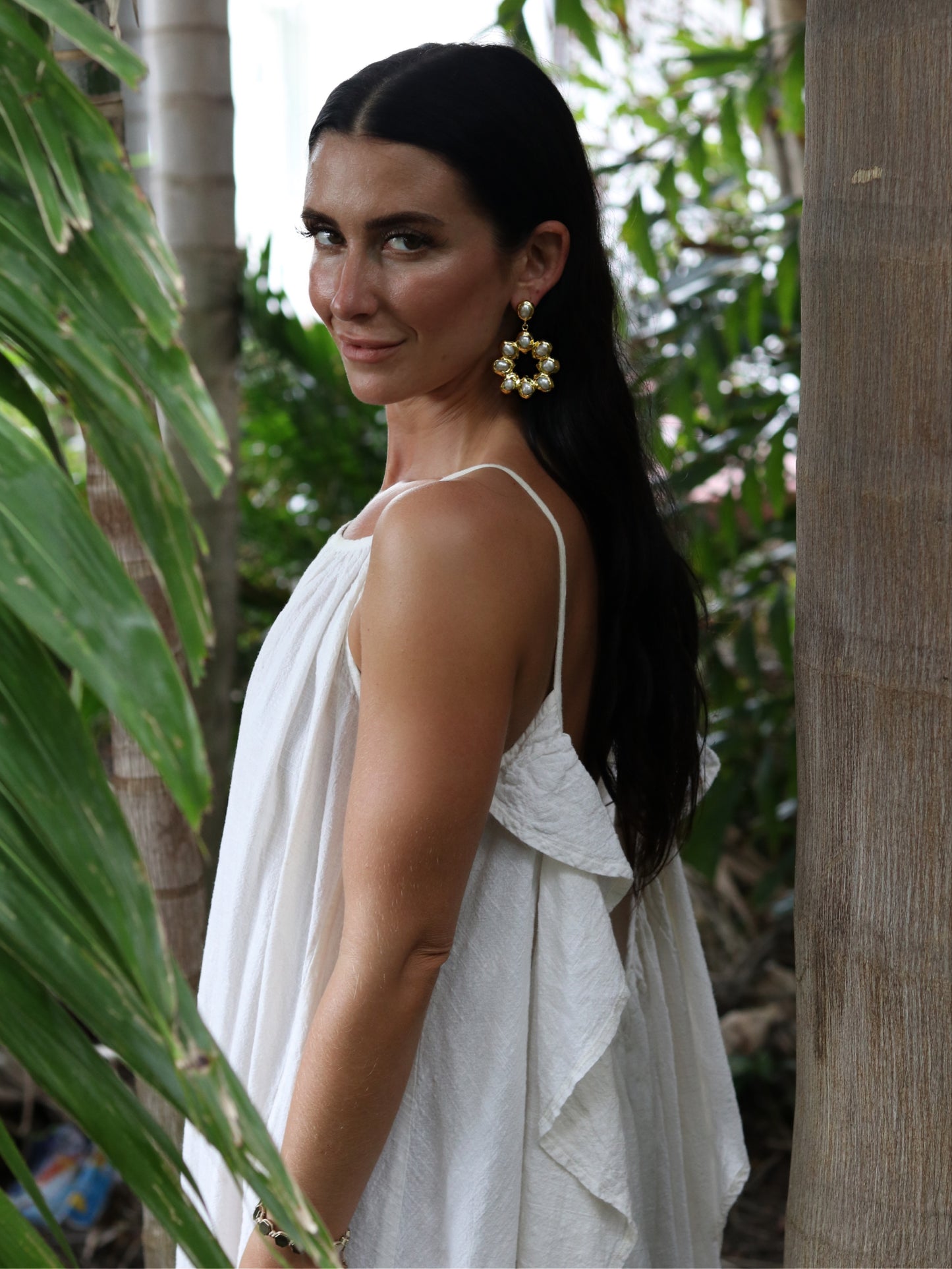 Pearl Bloom Statement Earrings