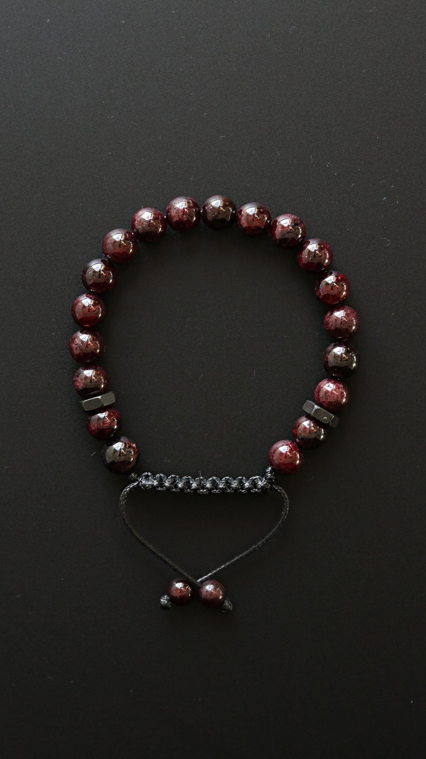 Red Garnet Men's Bracelet