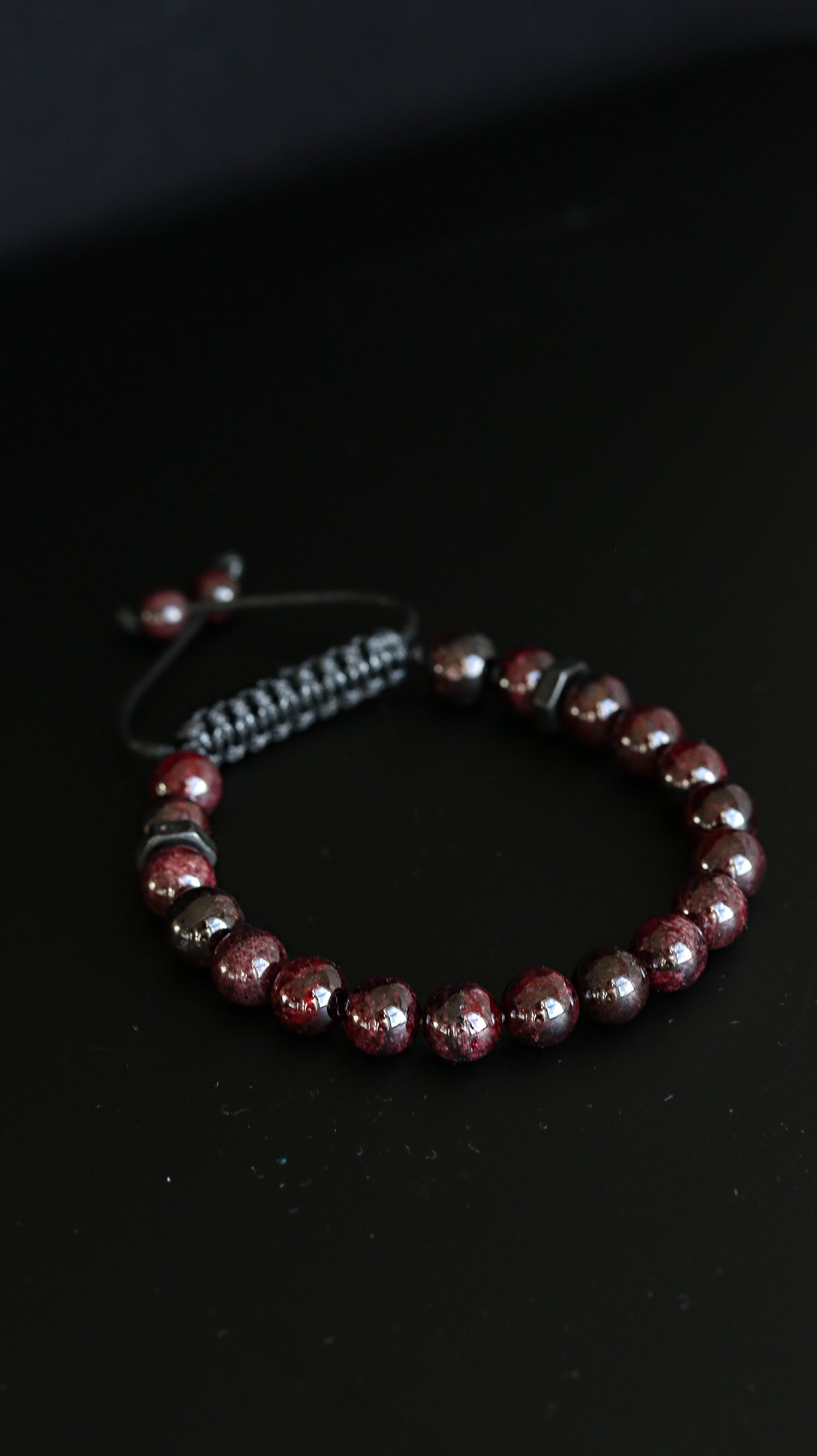 Red Garnet Men's Bracelet