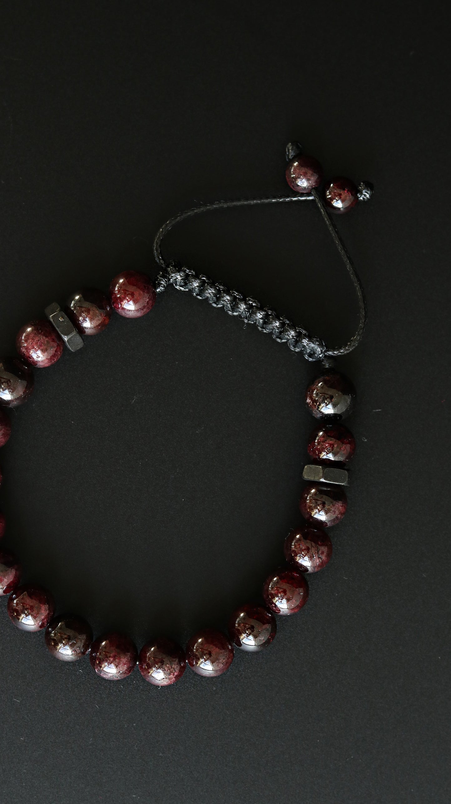 Red Garnet Men's Bracelet