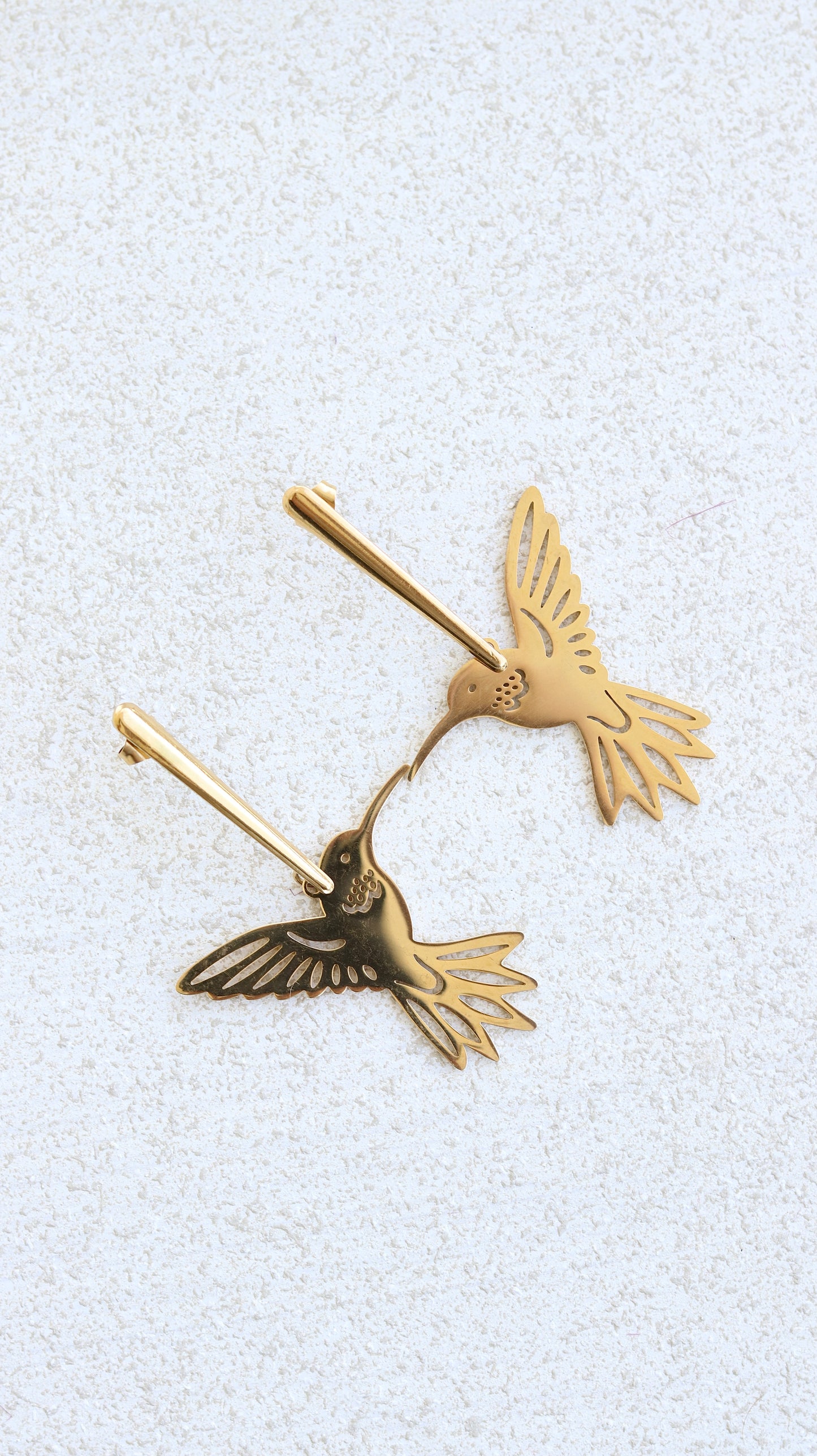 Hummingbird Gold Earrings