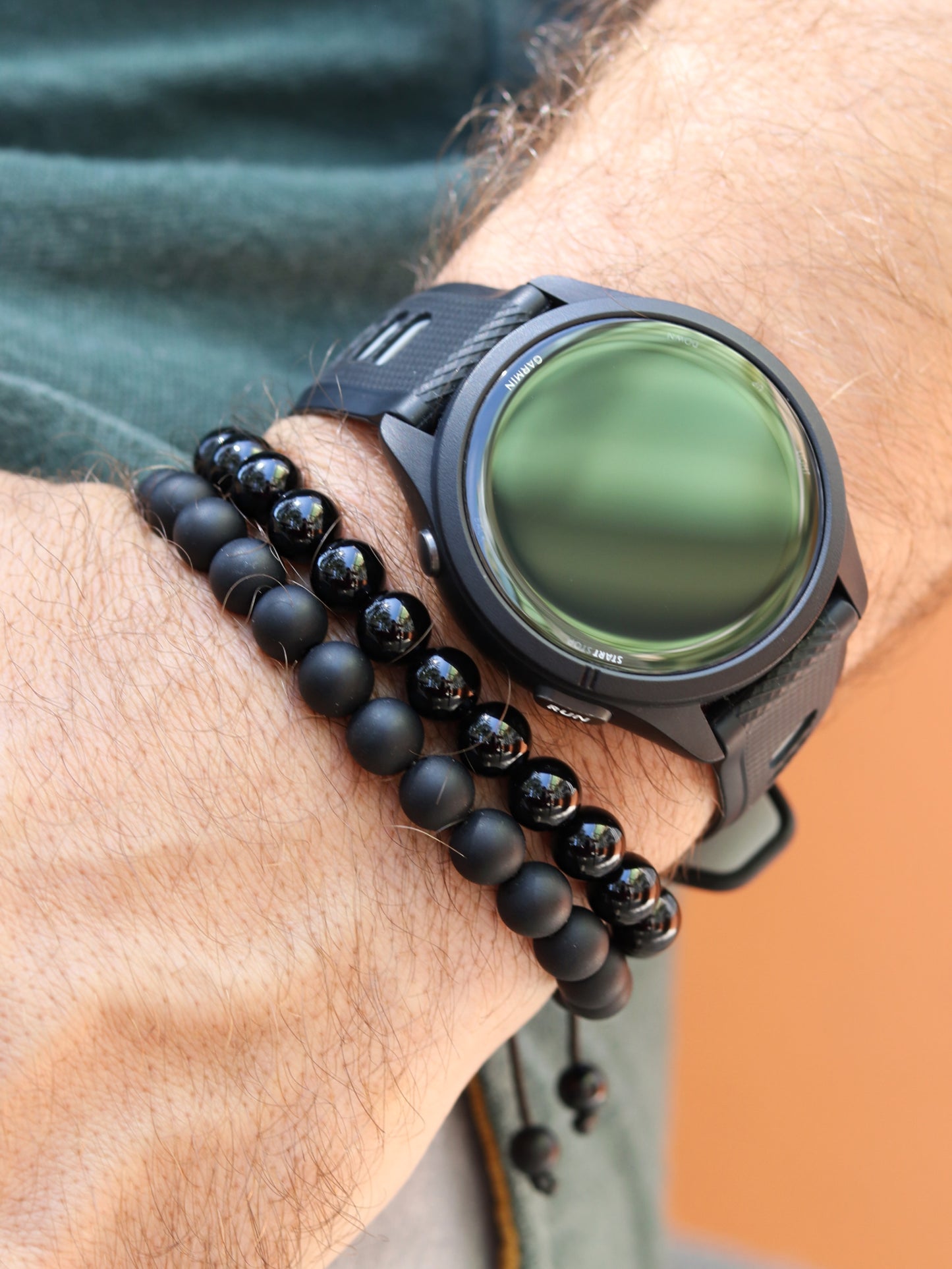 Matte Black Onyx Men's Bracelet