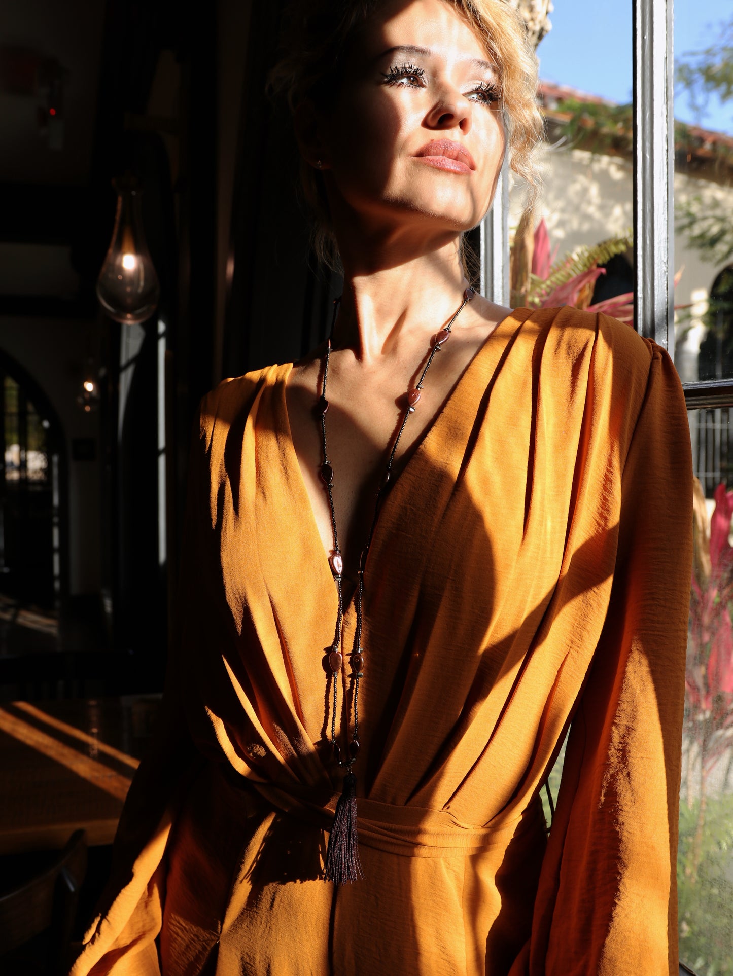 Raíz Necklace | Long Pearl Tassel Necklace