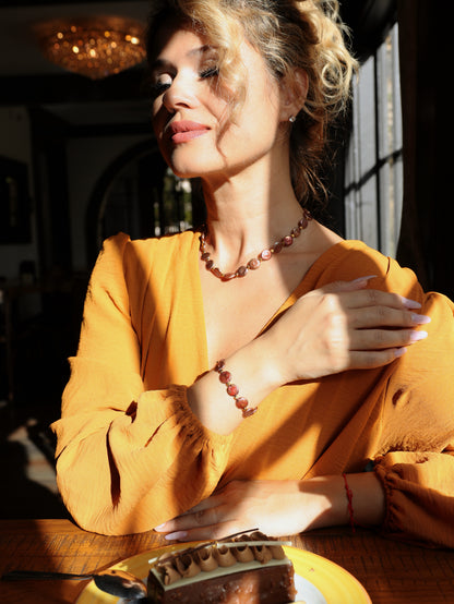 Via Rosa Coin Pearl Necklace or Bracelet Set