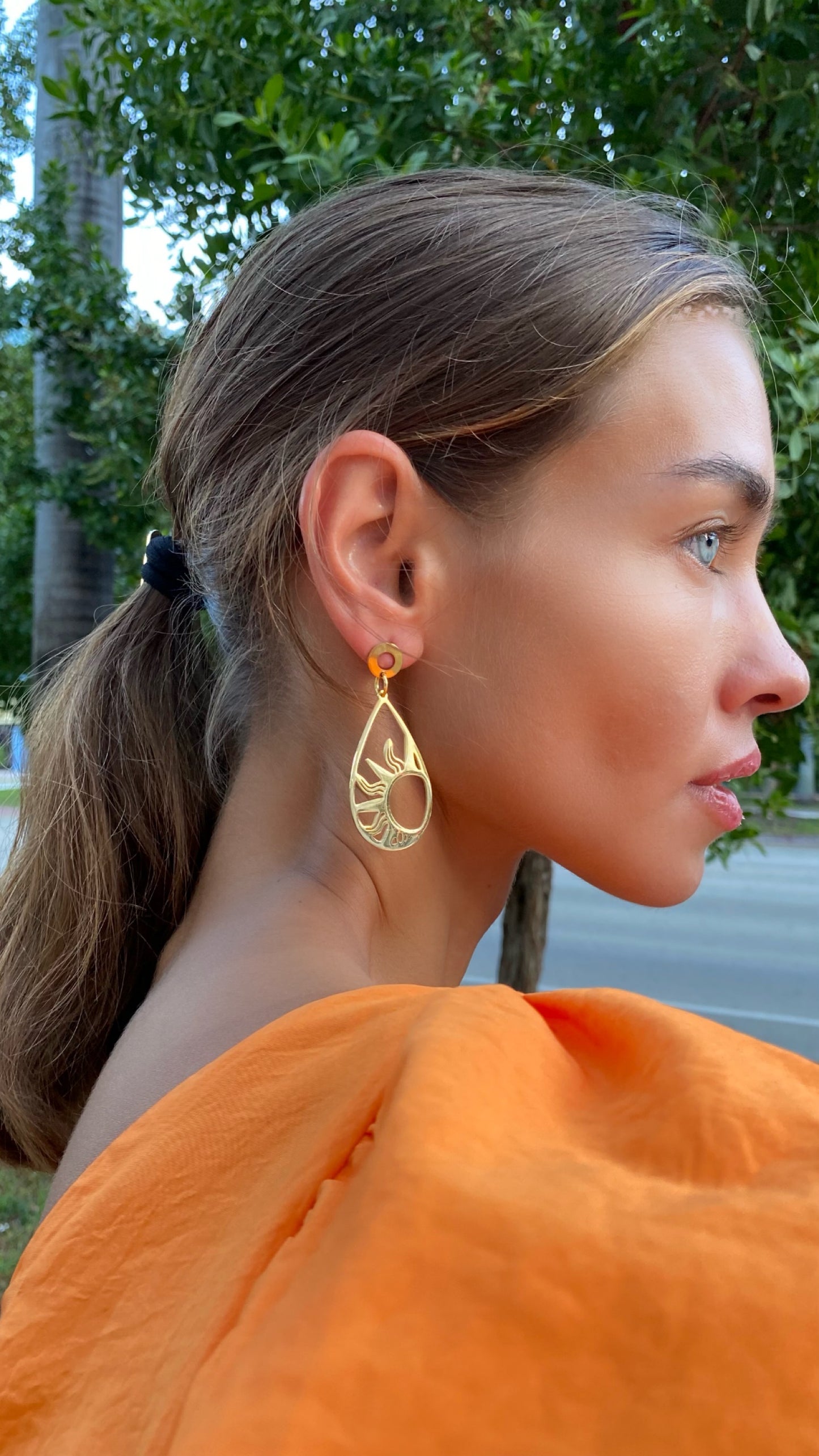 Solar drops earrings