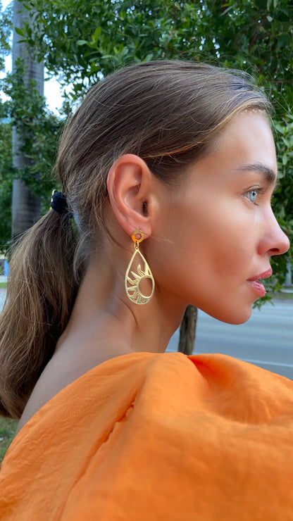 Solar drops earrings