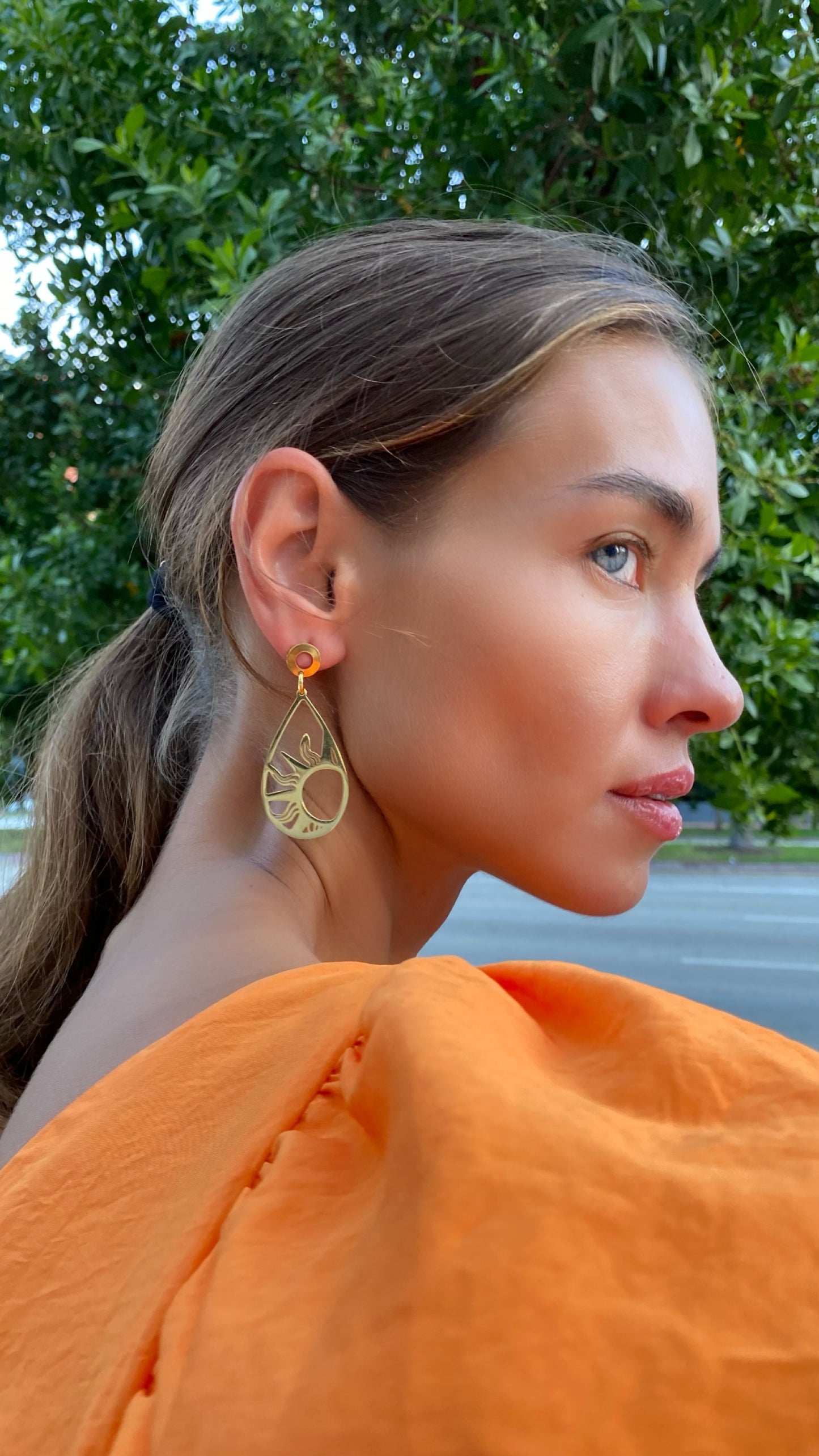 Solar drops earrings