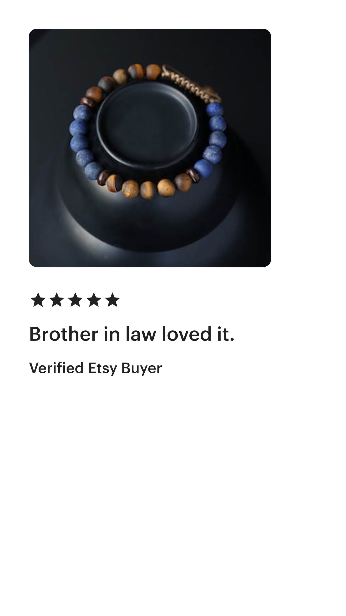 Lapis Lazuli with Tigers Eye men beaded bracelet