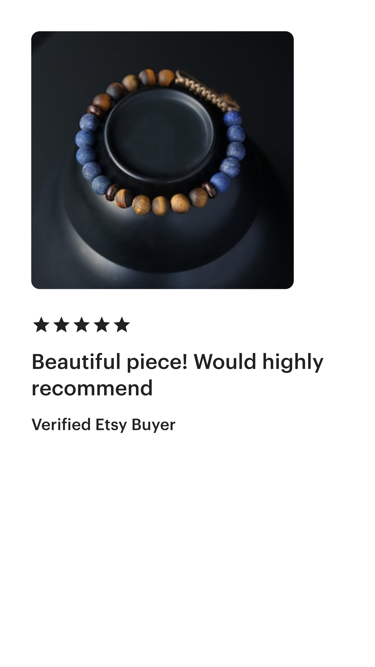 Lapis Lazuli with Tigers Eye men beaded bracelet