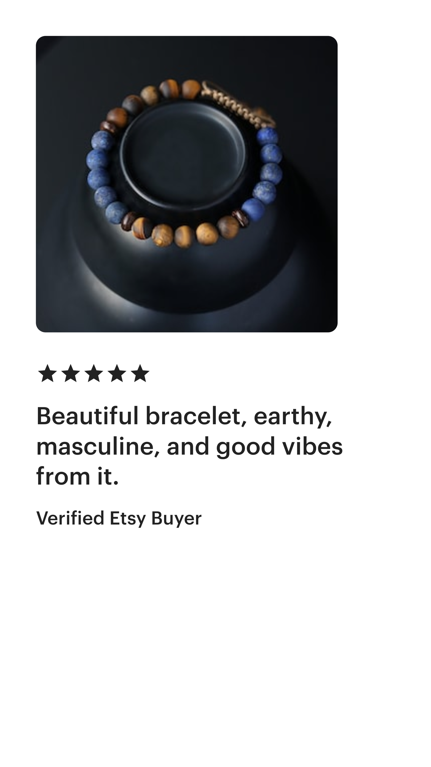 Lapis Lazuli with Tigers Eye men beaded bracelet