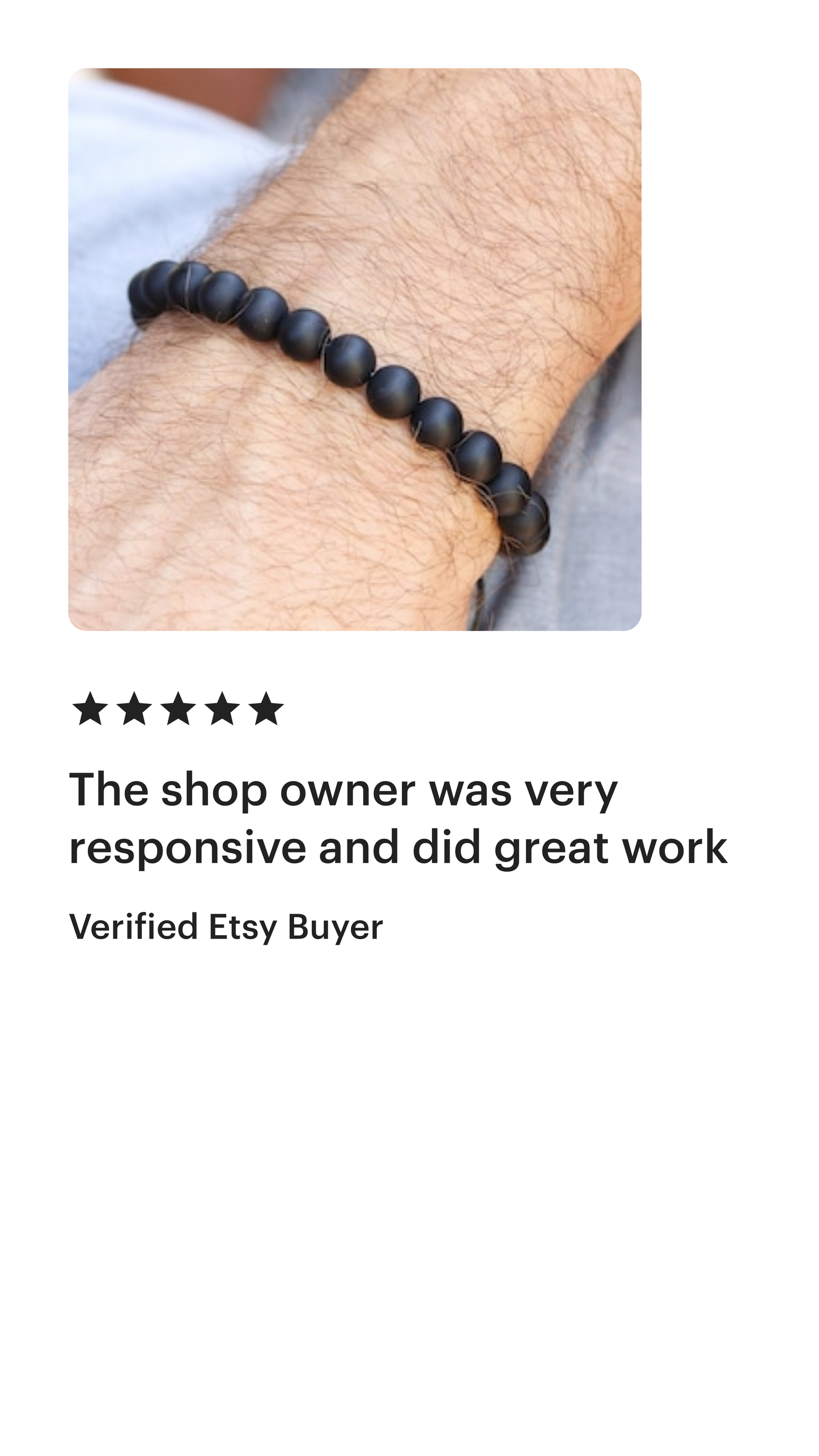Matte Black Onyx Men's Bracelet