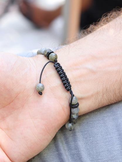 Men’s Labradorite Beaded Bracelet