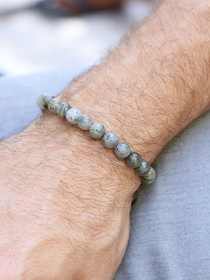 Men’s Labradorite Beaded Bracelet
