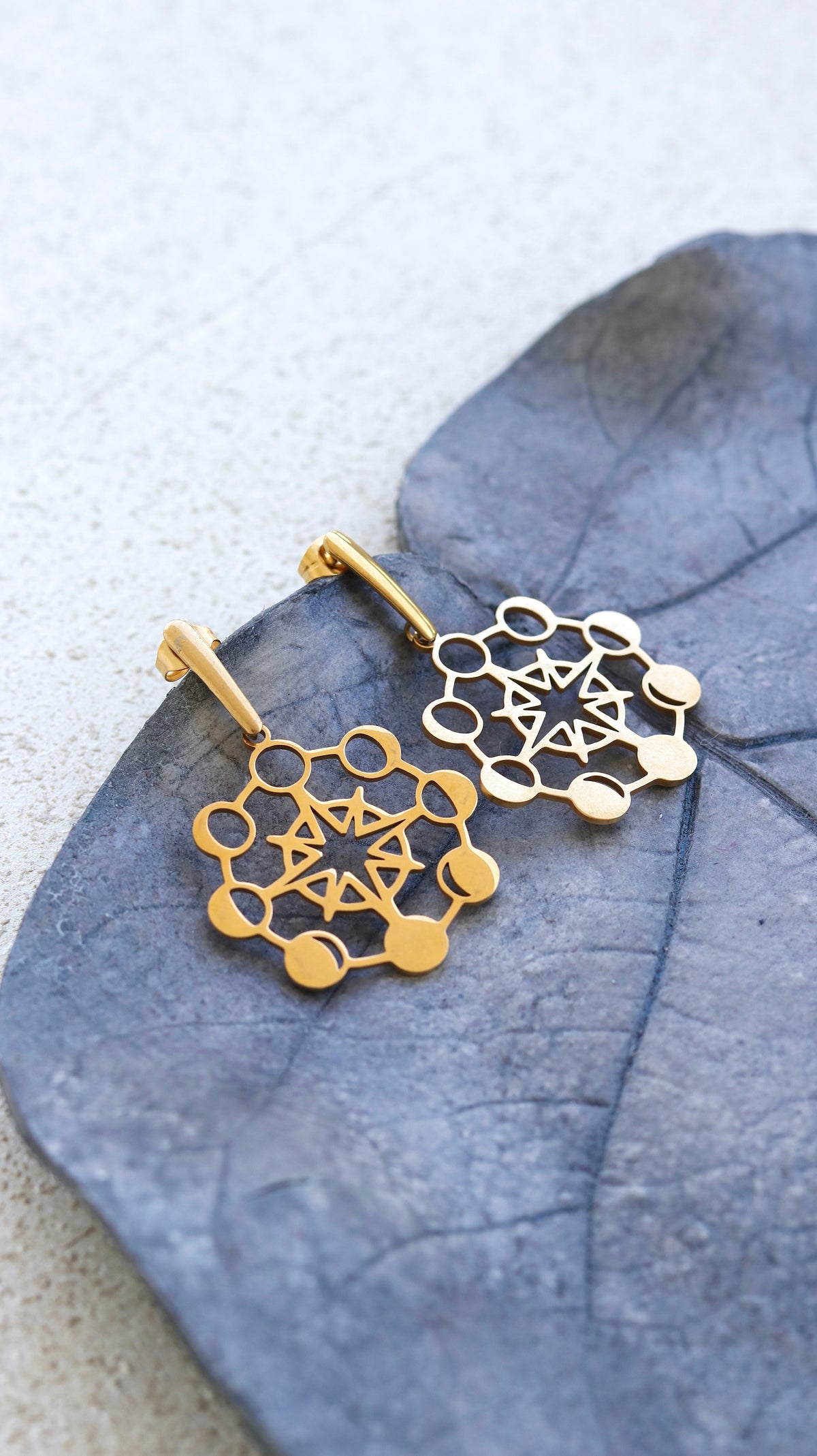 Moon Phases Drop Earrings
