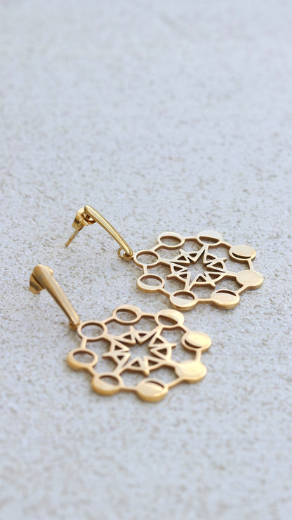 Moon Phases Drop Earrings