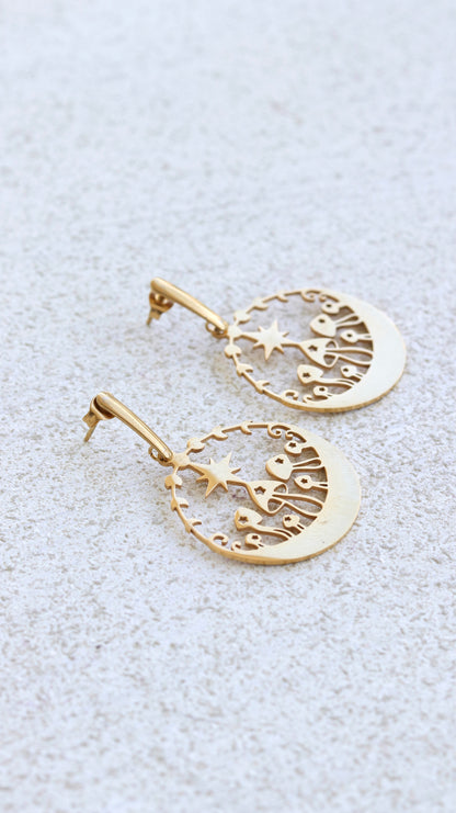 Mushroom World Dangle Earrings
