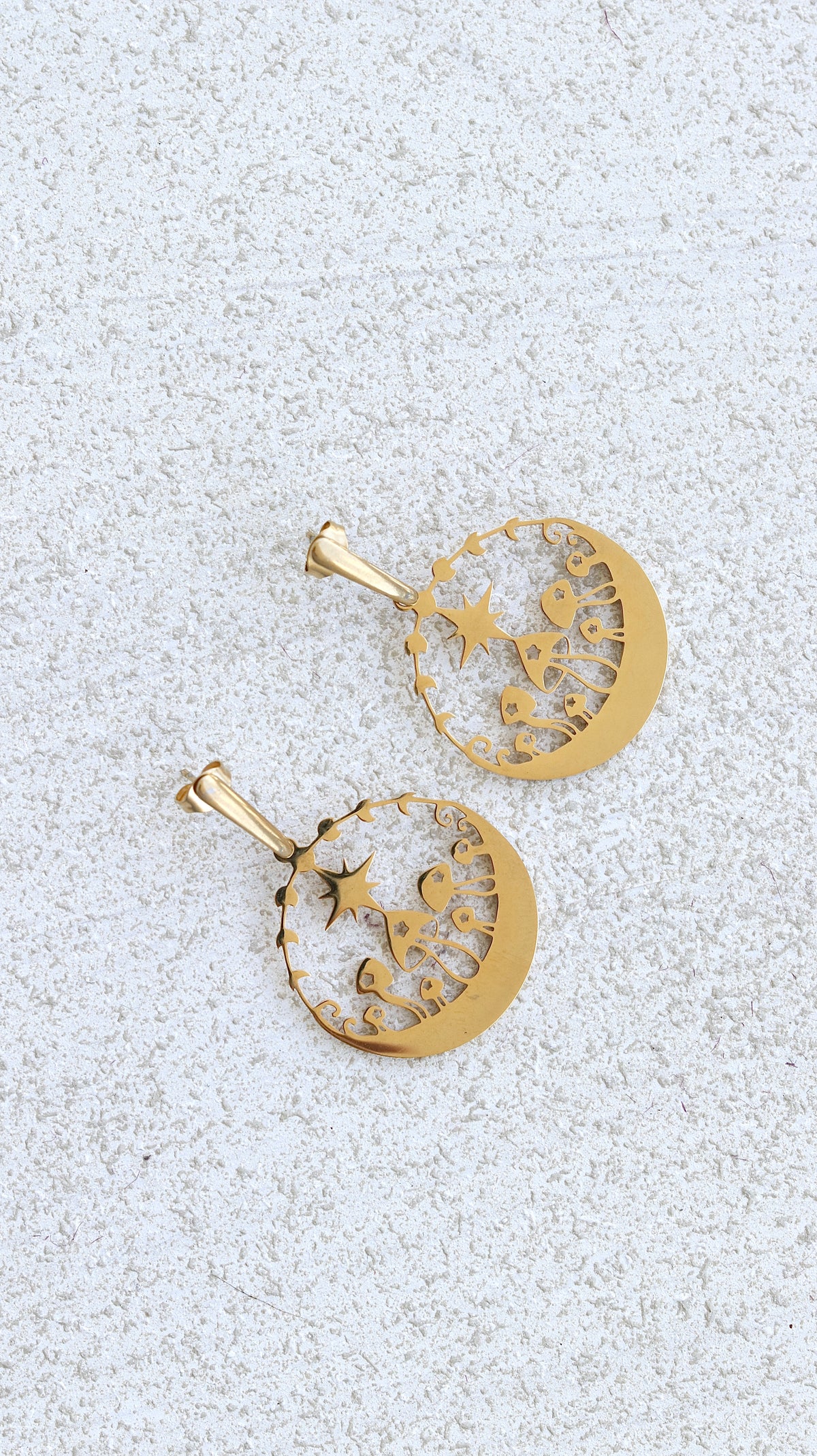 Mushroom World Dangle Earrings