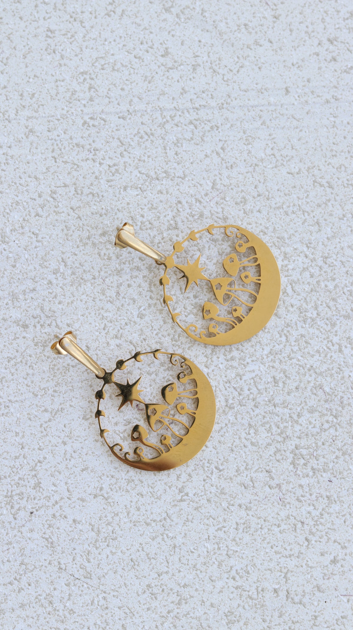 Mushroom World Dangle Earrings