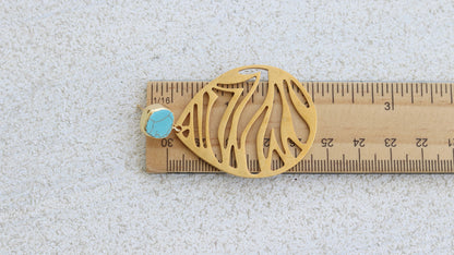 Turquoise teardrop earrings