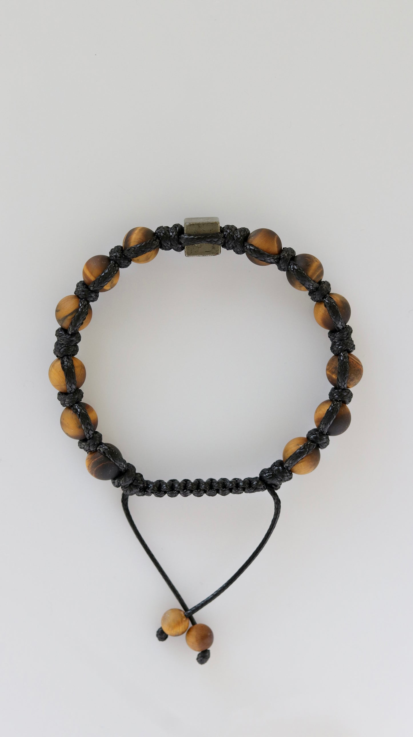 Tigers eye Pyrite Macrame Bracelet for Men