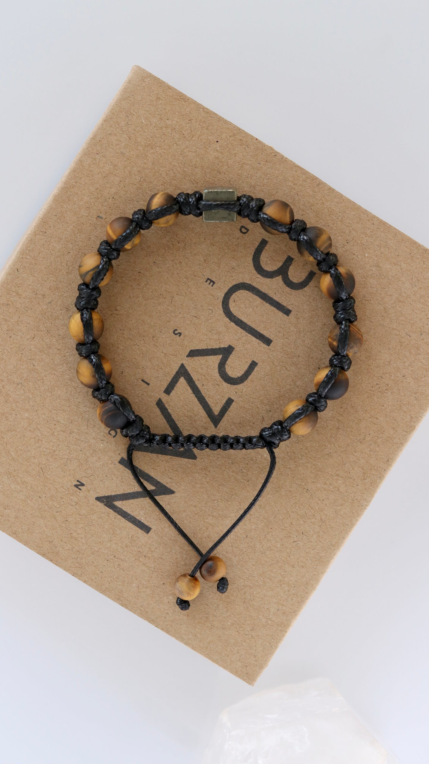 Tigers eye Pyrite Macrame Bracelet for Men