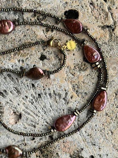 Raíz Necklace | Long Pearl Tassel Necklace