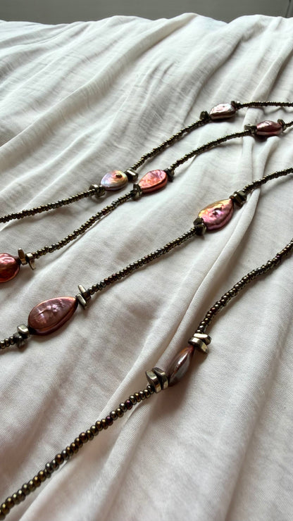 Raíz Necklace | Long Pearl Tassel Necklace