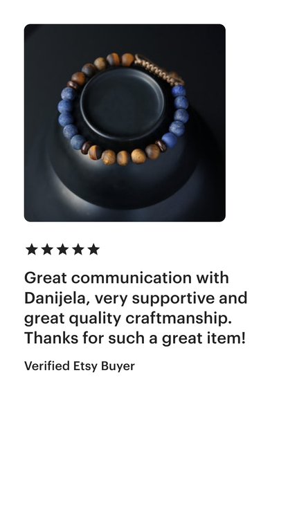 Lapis Lazuli with Tigers Eye men beaded bracelet