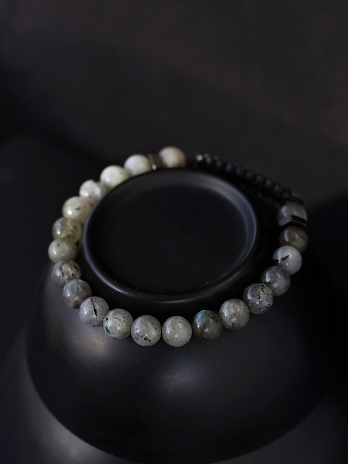 Men’s Labradorite Beaded Bracelet